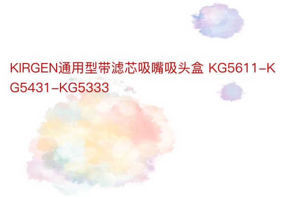 KIRGEN通用型带滤芯吸嘴吸头盒 KG5611-KG5431-KG5333